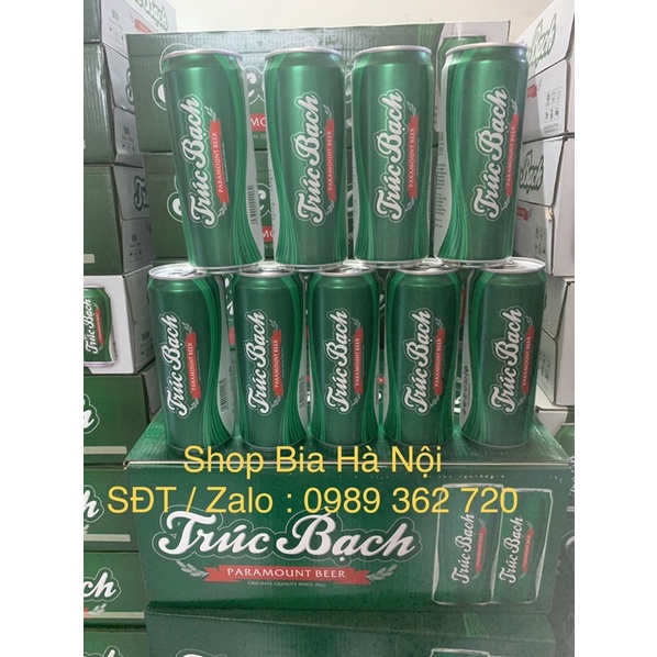 Thùng bia Trúc Bạch 24 lon cao x 330ml Date mới nhất