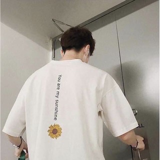 Áo thun hoa cúc Y04 ( unisex - nam nữ )