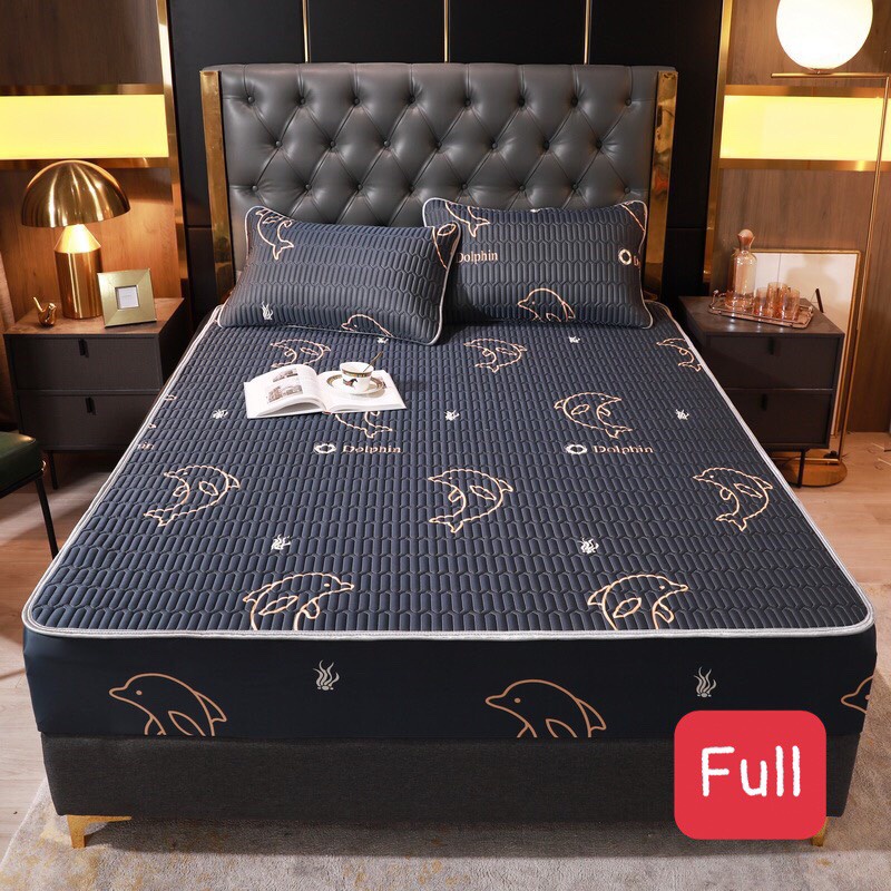 Chiếu điều hoà cao su non bo chun, chiếu cao su non bọc đệm mềm mịn hàng dày tặng 2 vỏ gối | BigBuy360 - bigbuy360.vn