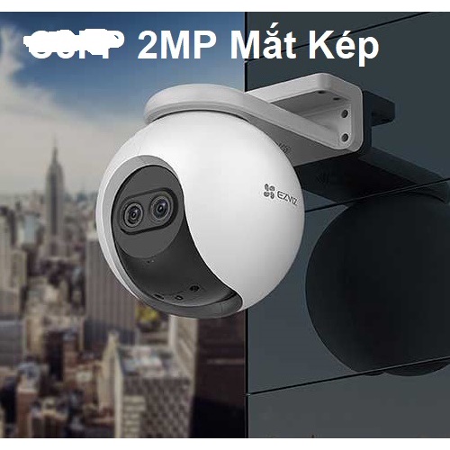 Camera Ezviz C8PF 2MP Mắt Kép - AI Thông minh- Xoay 360 độ- Đàm thoại 2 chiều