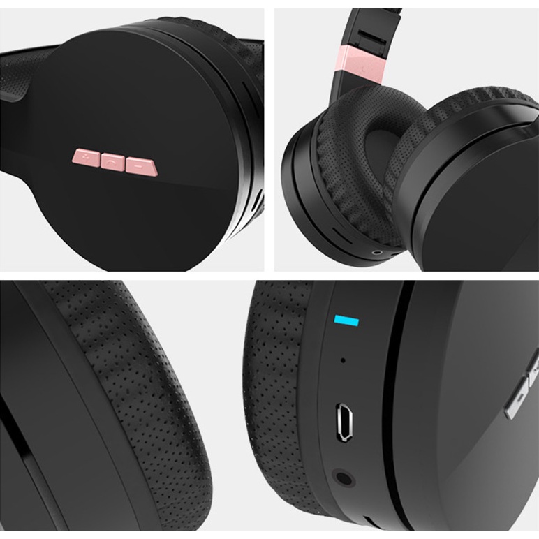 Tai Nghe Chụp Tai Bluetooth 5.0 GORSUN E88A TWS Tai Nghe Chuyên Nghe Nhạc Âm Thanh Bass Nổi Có Mic Pin 60h BH 12Tháng