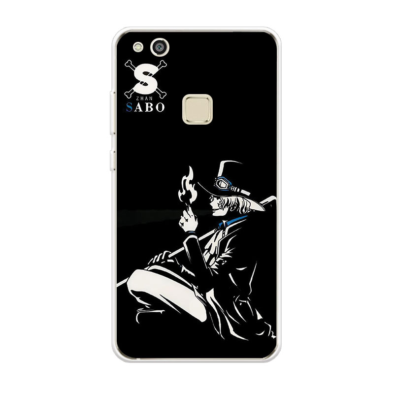 Ốp lưng TPU mềm Huawei P8 P9 P10 Lite One Piece Black hoa văn