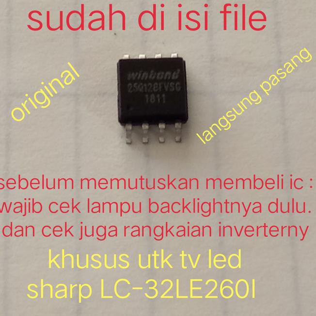 Bộ Nhớ Tv Led Ic Eprom Sharp Lc-32Le260I Lc-32Le2601