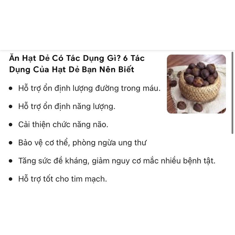 1kg hạt dẻ rừng ( loại to, vừa)
