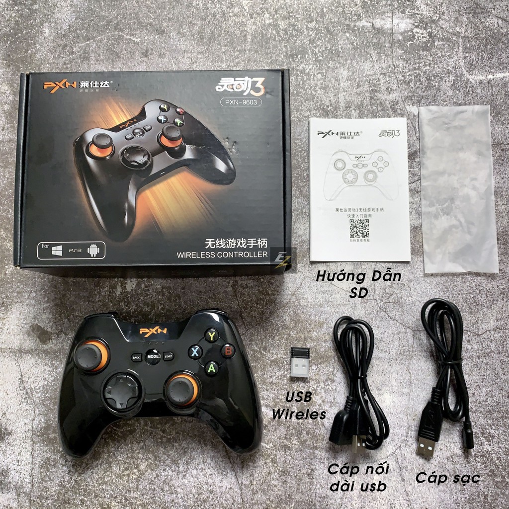  Tay Cầm Chơi Game Không Dây PXN 9613 Có Rung, Hỗ Trợ PC Và Điện Thoại Android (Có Usb | BigBuy360 - bigbuy360.vn