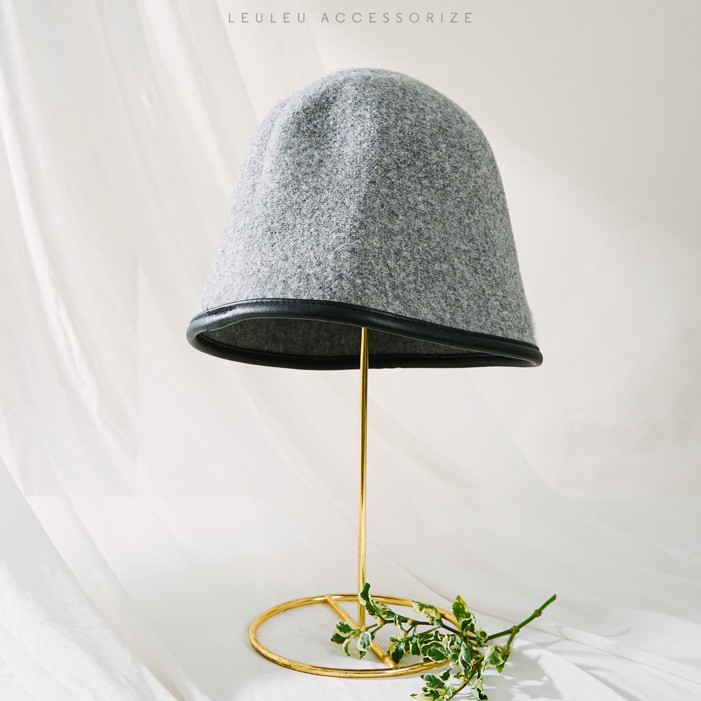 Mũ đan hai tone màu basic sành điệu leuleu.accesorize