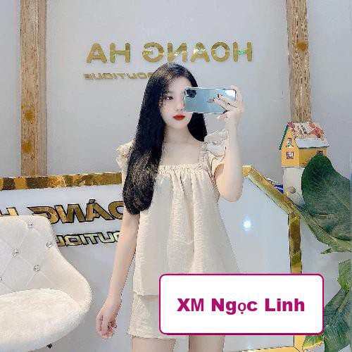 Bộ mặc nhà đũi, quần đùi tay cánh tiên-Xưởng may 4 mùa Ngọc Linh