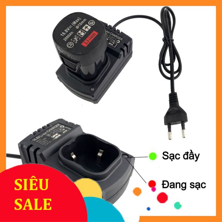 Đế Sạc 16,8V Dùng Cho Máy Khoan Pin 16,8v,18v,26v