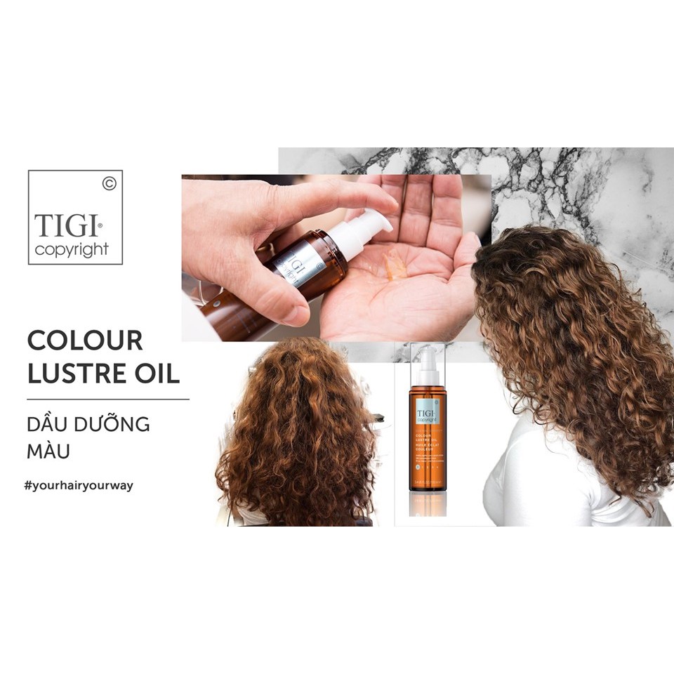 Dầu dưỡng tóc TIGI COPYRIGHT COLOUR LUSTRE OIL 100ML
