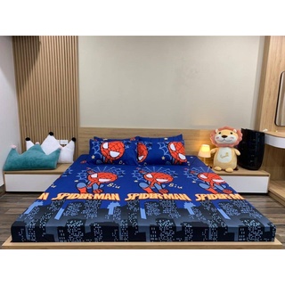 Sét Ga Gối Cotton Poly 3D Siêu Nhân Nhện