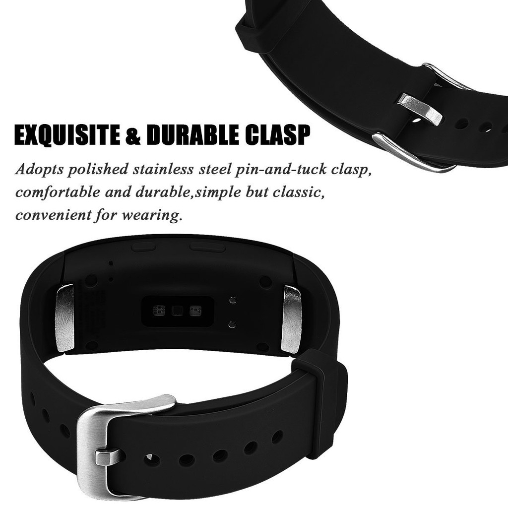 Dây đeo tay bằng silicon chuyên dùng cho đồng hồ Samsung Gear Fit 2 Pro