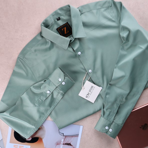 [Công sở] Áo sơ mi trơn 5 màu phong cách lịch sự - Bờm Store | BigBuy360 - bigbuy360.vn