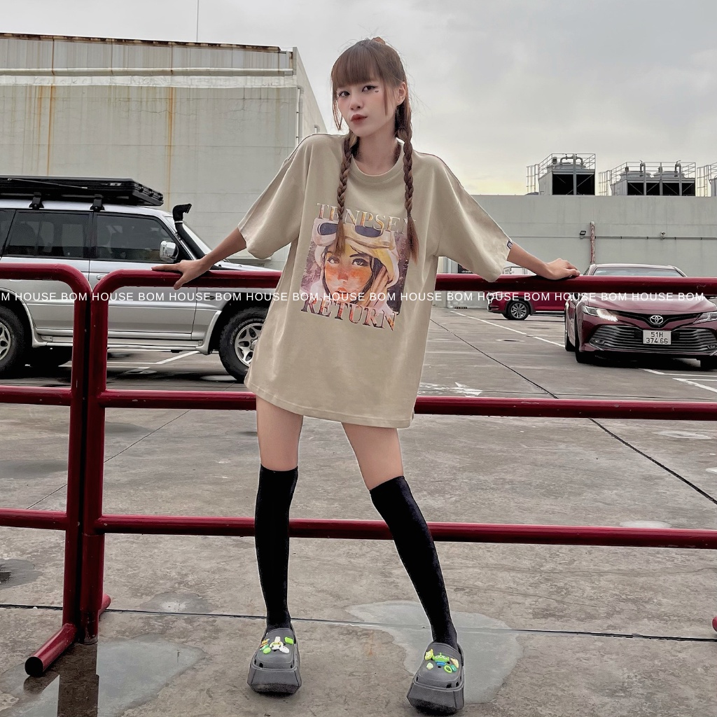 Áo Thun Tay Lỡ RETURN Nam Nữ Bom House Ulzzang Unisex