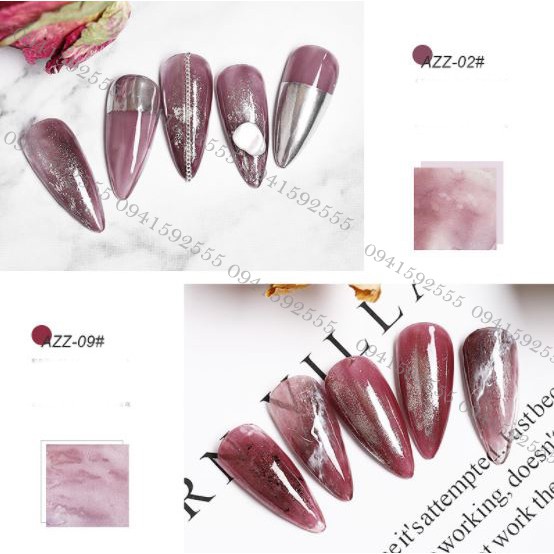 SET Sơn gel AS mã AZZ mẫu chai đỏ nhọn 9 chai 15ml siêu HOT siêu xịn