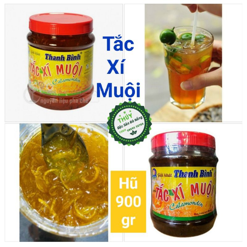 Tắc xí muội Thanh Bình hũ 900gr - Nguyên liệu pha chế ngon cho Các loại thức uống - trà chanh - trà tắc