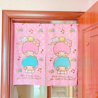 Rèm cửa vải có vách ngăn Hello Kitty