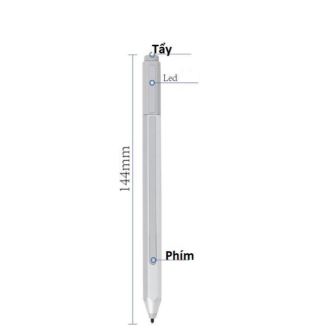 Bút Microsoft Surface Pen có nam châm chính hãng cho Surface Pro 3,4,5,6,7 giá bao rẻ