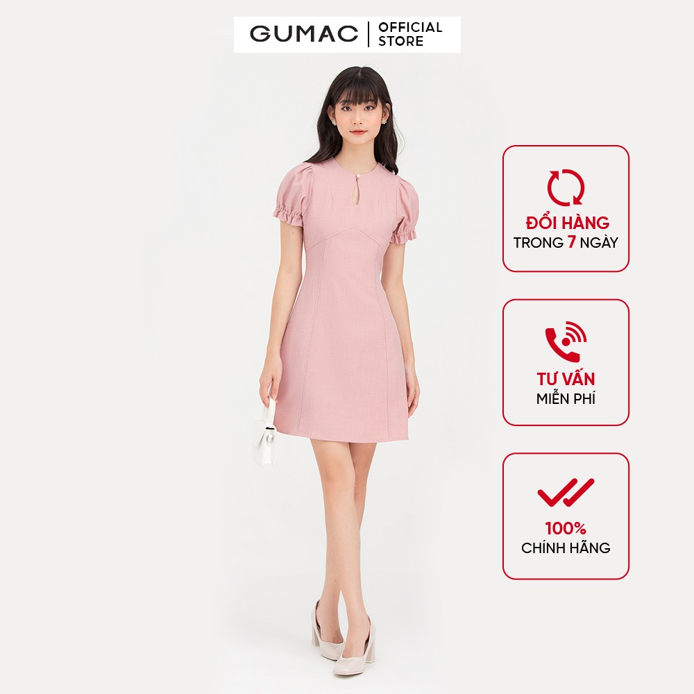 Đầm nữ GUMAC thiết kế 8 mảnh rã cúp DB7101