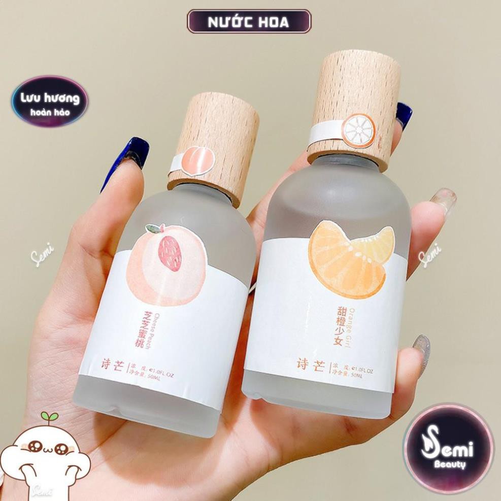 Nước hoa Shimang Trà thơ vỏ mờ nắp gỗ mộc mạc 50ml | BigBuy360 - bigbuy360.vn