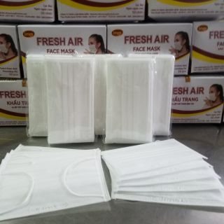 KHẨU TRANG Y TẾ MÀU TRẮNG 4 LỚP (50 CÁI)