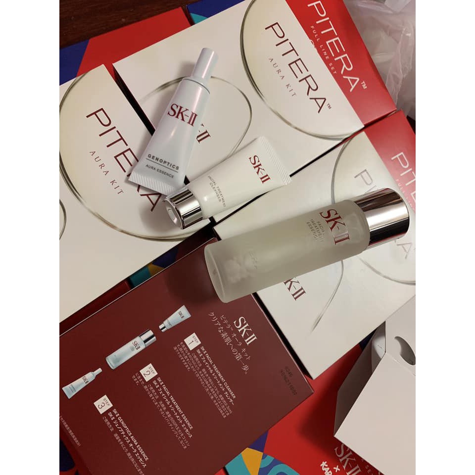 SKII SET MINI DƯỠNG TRẮNG DA AURA KIT SKII