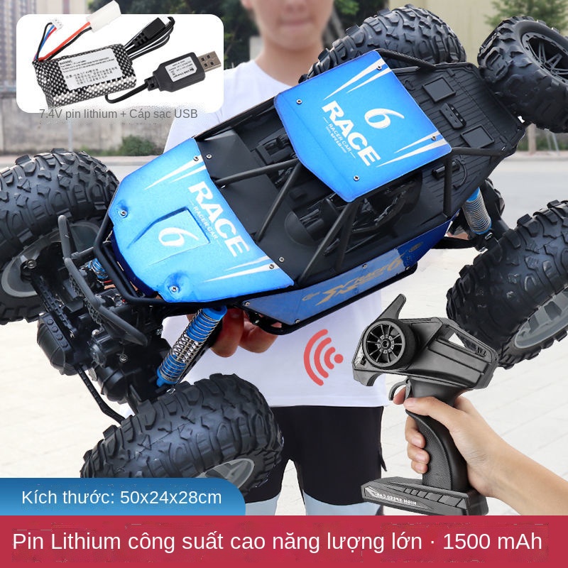 PXe địa hình điều khiển từ xa cỡ lớn dành cho trẻ em bốn bánh tốc độ cao sạc đồ chơi cậu bé mô đua điện