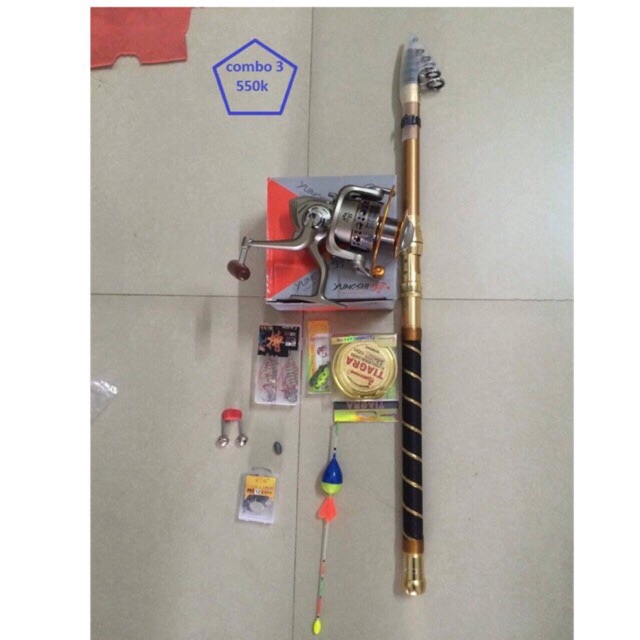 combo cần tiaga 3m6 + lc 6000