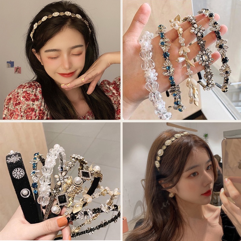 Băng Đô Đính Ngọc Trai Thời Trang Hàn Quốc Dành Cho Nữ