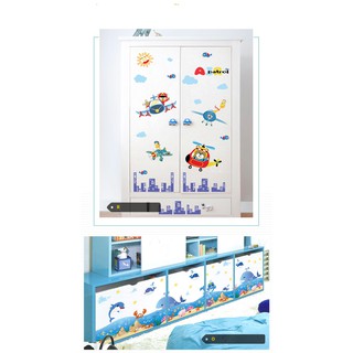 Decal dán chân tường trang trí phòng trẻ em bé