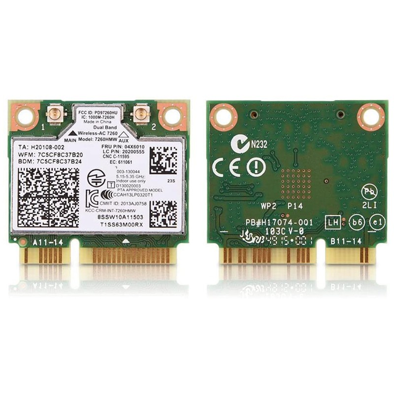 Card Không Dây Cho Intel 7260hmw 7260ac 867m Dual Band 5g Bt4.0 Cho 04x6090 04x6010 | BigBuy360 - bigbuy360.vn