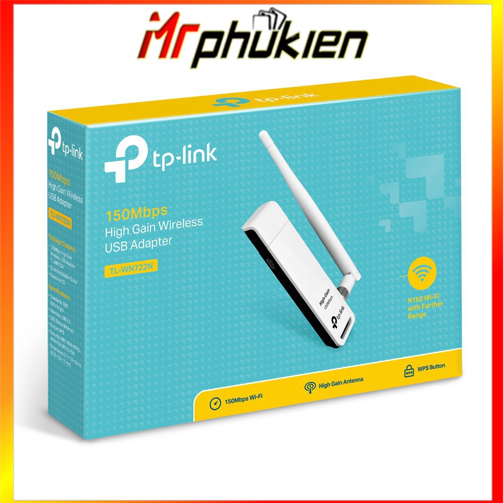 Thiết bị thu phát wifi TP-LINK 722N 150Mbps-BH 12T - MrPhukien