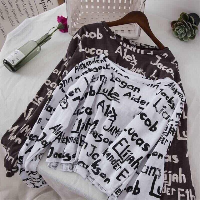 Áo phông chữ . Quần bagy DG