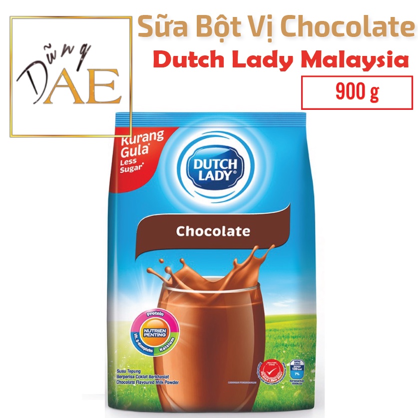 Sữa Bột Dutch Lady Vị Socola Malaysia - Bịch 900G
