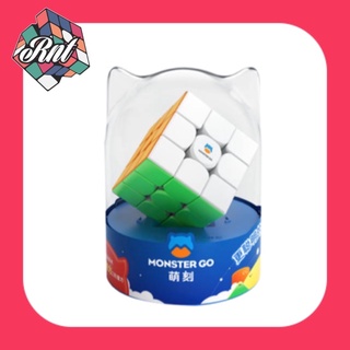 Rubik 3x3 Monster Go v2 Phiên bản mới có nam châm  hộp nhựa cứng và kèm túi nhung Rubik Nha Trang