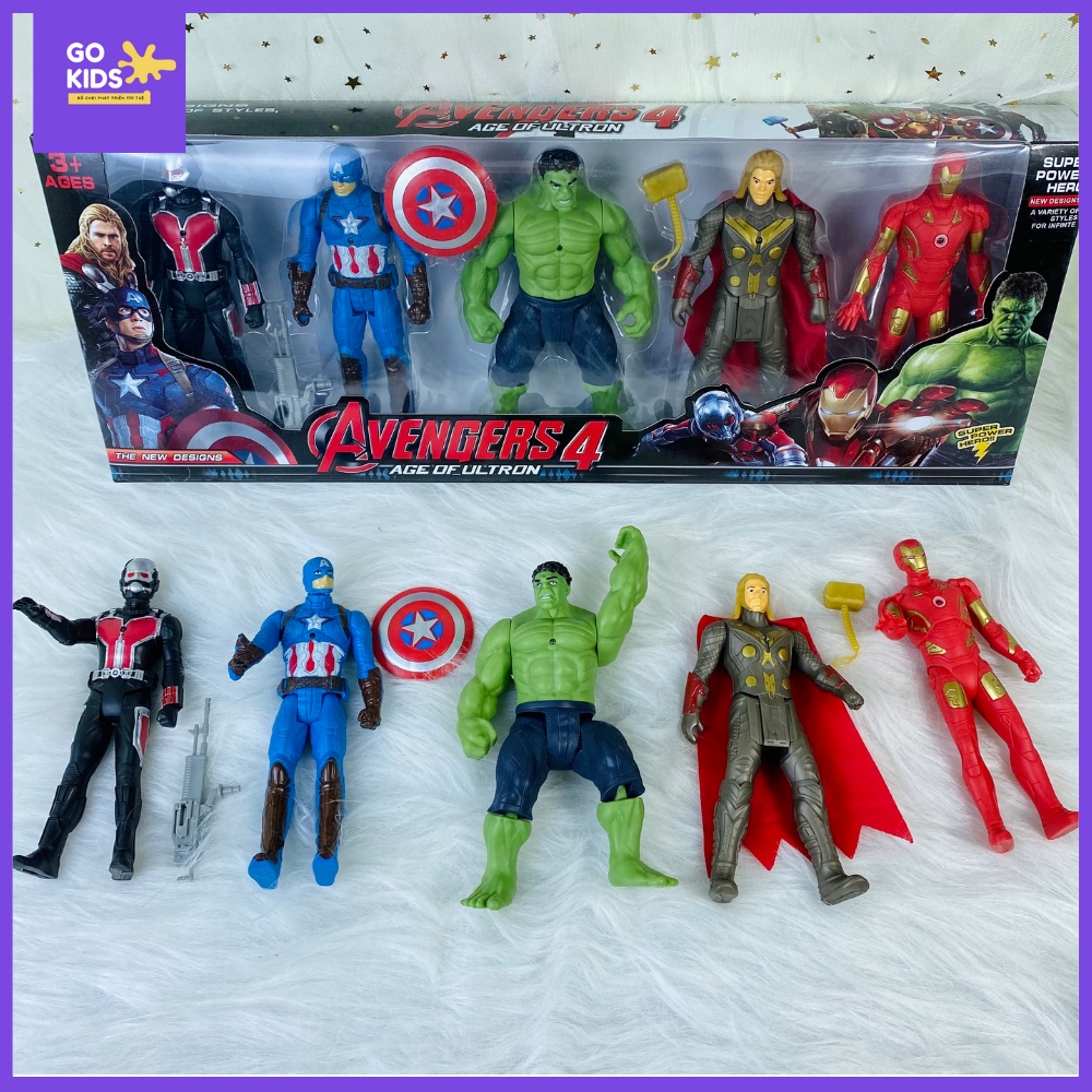 Set 1 Bộ 5 Mô Hình ROBOT Siêu Anh Hùng AVENGER 4 AGE OF ULTRON ROBOT AVENGERS