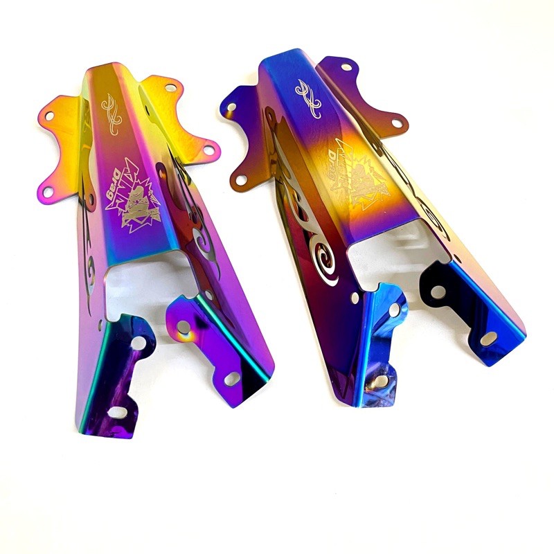 Ốp đuôi dè Inox 7 màu gắn Exciter150/155