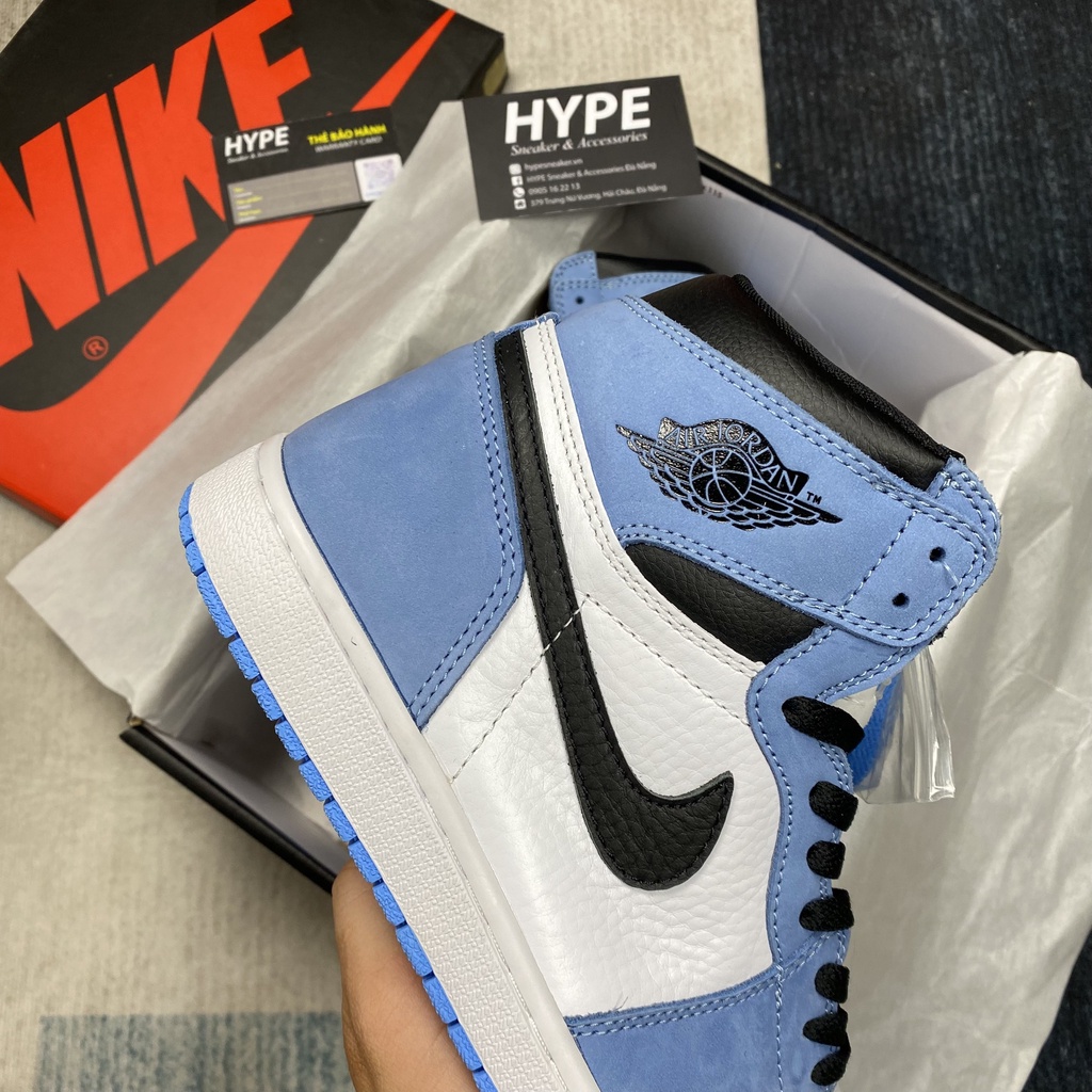 Giày sneaker Jordan 1 Retro High University Blue  - Hype Sneaker | Bản High Quality.