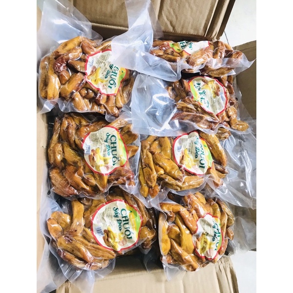 500gram Chuối Sấy Dẻo Đà Lạt Nguyên Trái