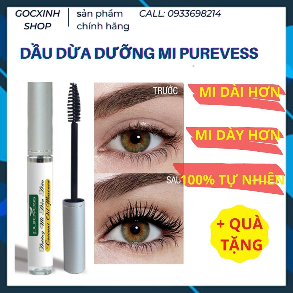 Mascara Dầu Dừa Dưỡng Mi Mọc Chắc Khỏe Ngăn Rụng