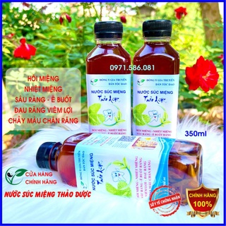 Nước Súc Miệng. Thảo Dược Ngừa Sâu Răng, Đau Răng, Sún Răng, Hôi Miệng, Nhiệt Miệng, Chảy Máu Chân Răng. Chai 350ml.