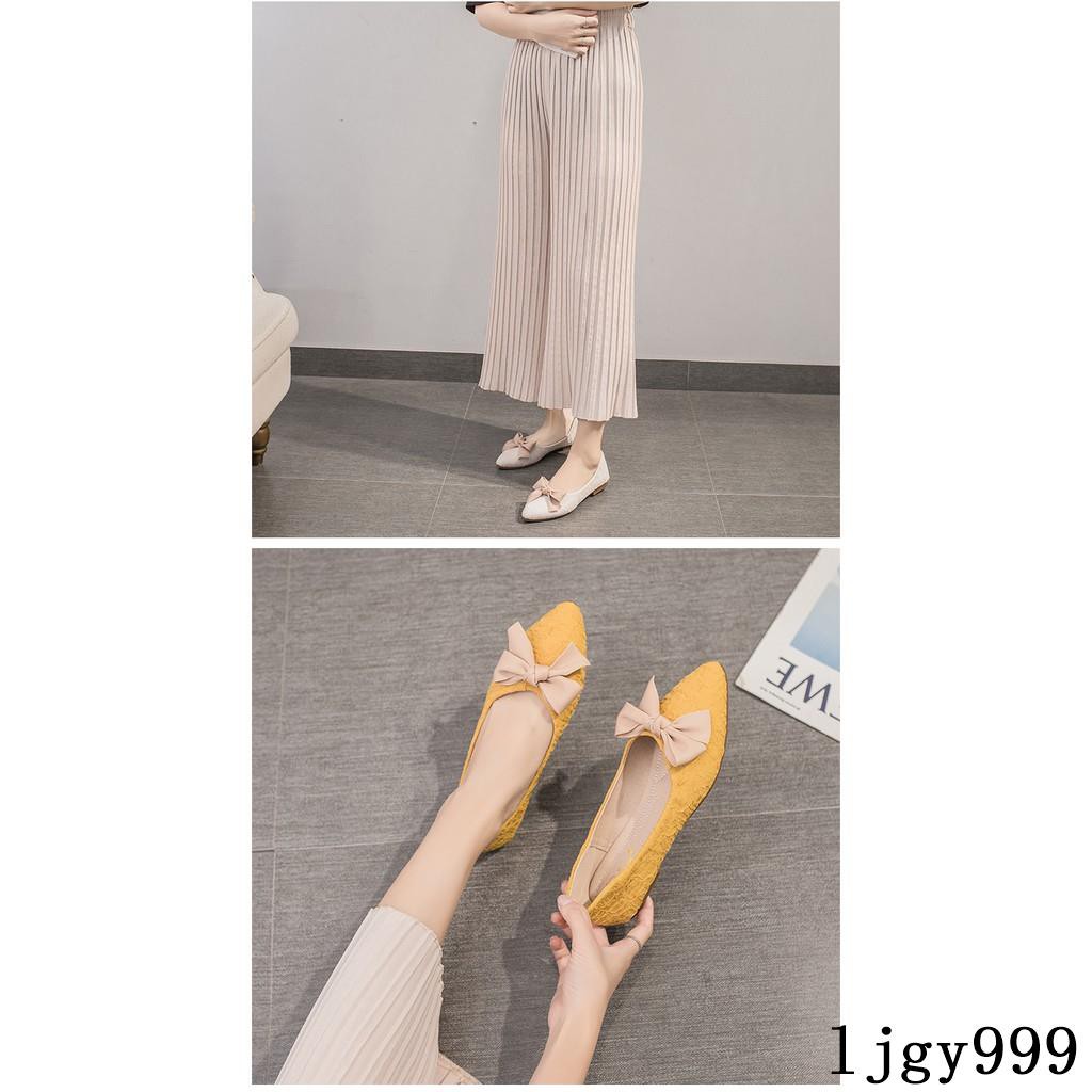 Giày Búp Bê Đế Mềm Đính Nơ Xinh Xắn Cho Nữ | BigBuy360 - bigbuy360.vn