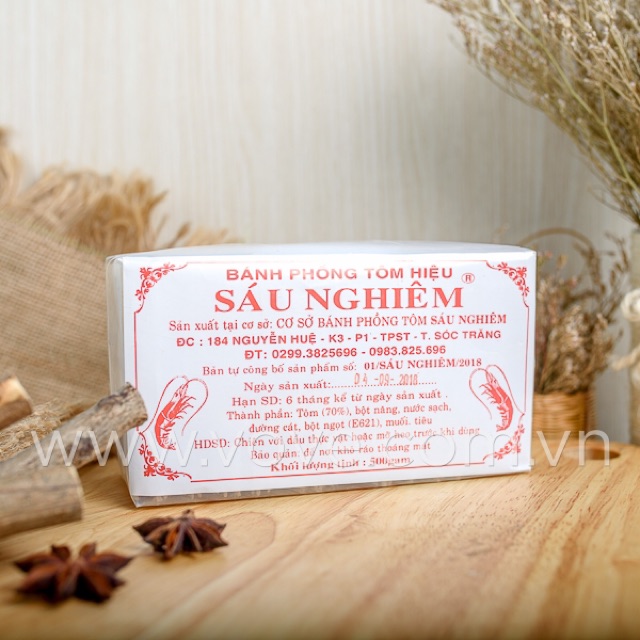 Bánh phồng tôm Sáu Nghiêm Sóc Trăng