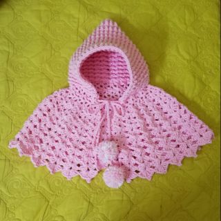 Áo khoác len choàng tiểu thư cho bé gái