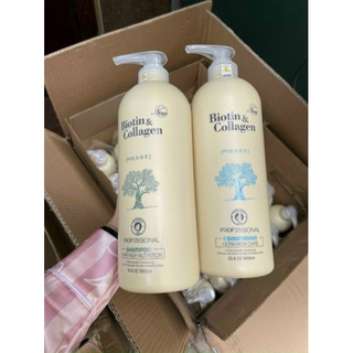 Cặp dầu gội xả Biotin & Collagen 1000ml