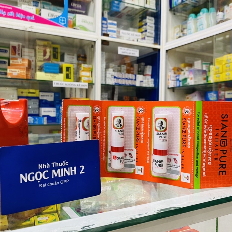 ✅ [Chính Hãng] Ống Hít Thông Mũi Siang Pure 2 Đầu Thái Lan