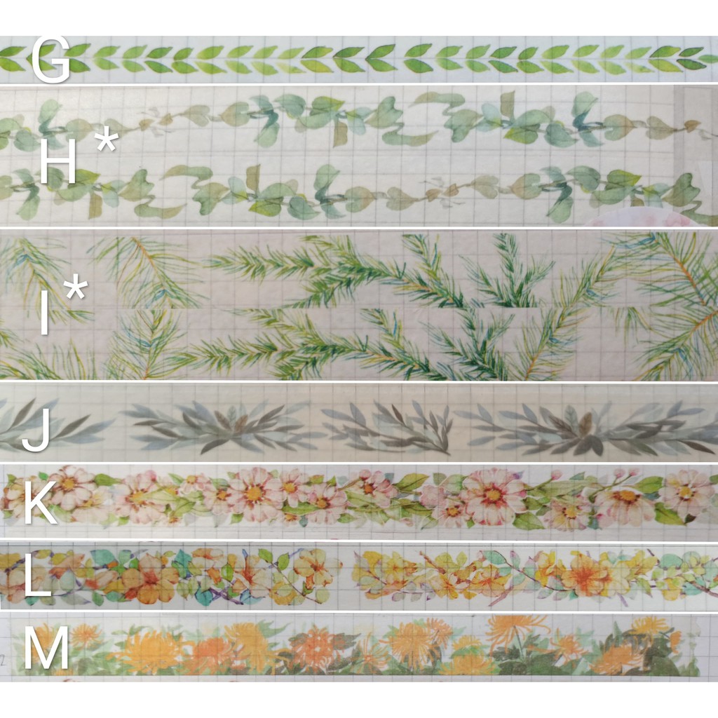 (LẺ MÉT ) Băng keo chiết. Washi Tape link 2