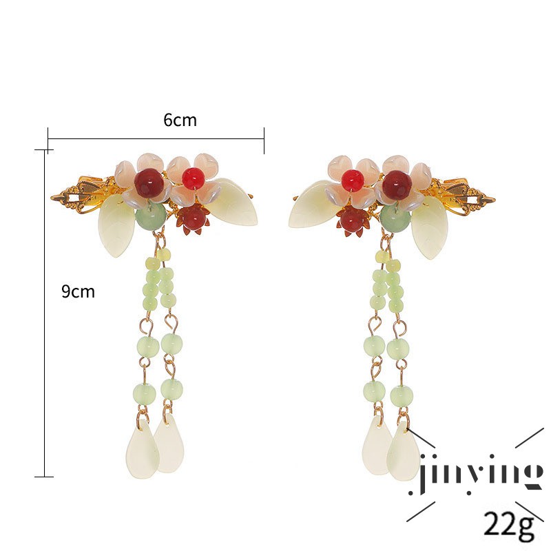 GETNOIVAS Cặp kẹp tóc Hàn Quốc đính họa tiết đá xinh xắn cho nữ