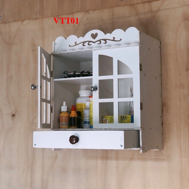 Tủ thuốc gia đình treo tường VTT01 - Nội thất lắp ráp Viendong Adv