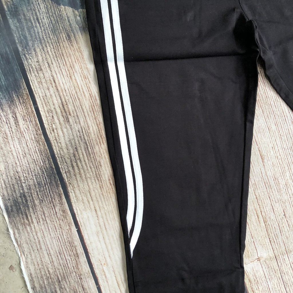 Quần legging cotton nữ,(sọc trắng con ong) - Mịn mát, thoải mái vận động | BigBuy360 - bigbuy360.vn