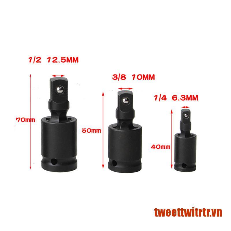 TRTR 1/4" 3/8" 1/2" Wrench Socket Adapter Phosphating Chromium Pneumatic Wrench